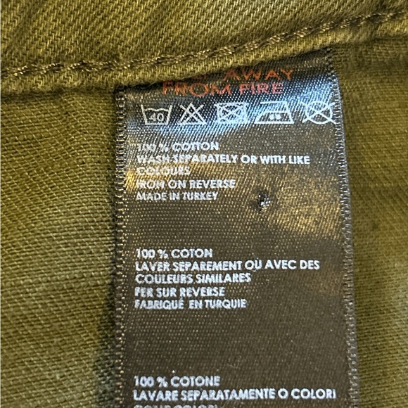 Urban Outfitters Khaki Green Cotton Pants Size 4. EUC - Picture 4 of 5